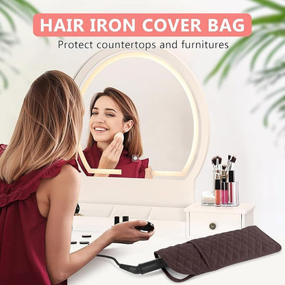 Heat Resistant Hair Tools Organizer Bag Portable Travel Storage Cover Pouch - Image 2