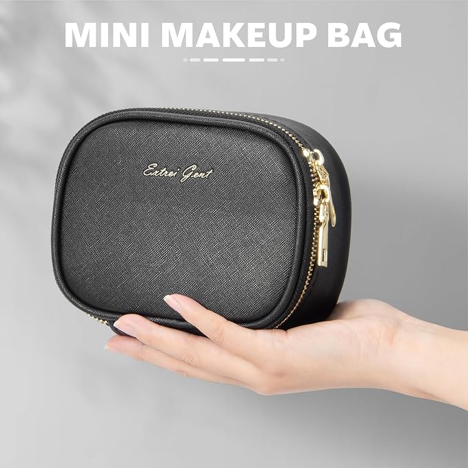 Small Makeup Bag with Led Mirror, Mini Travel Make up Bag 3 Light Modes - Image 5