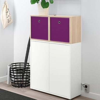 Foldable Storage Cubes Bins, 11 Inch Cloth Storage Cube Fabric Storage Box - Image 4