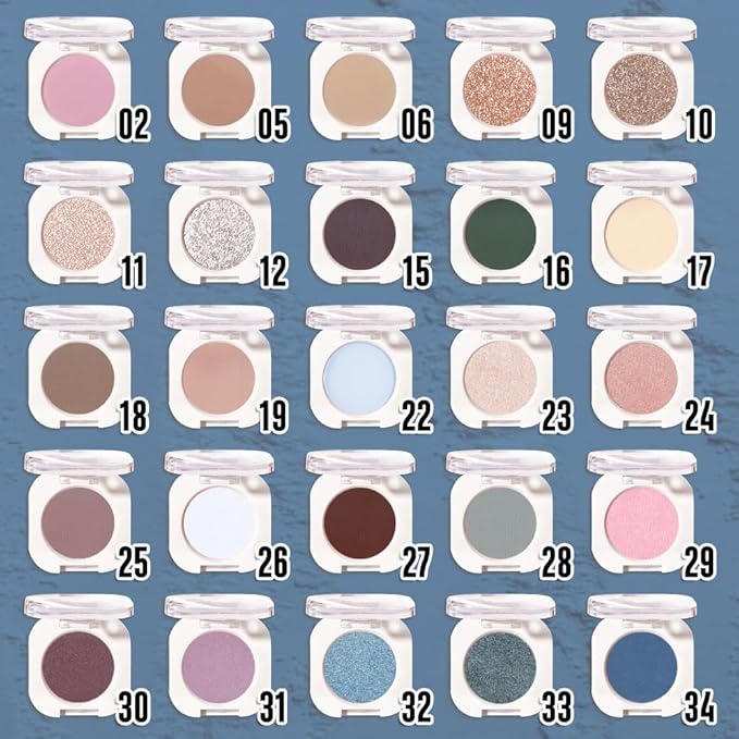 Dark Blue Single Matte Eyeshadow Makeup, Neutral Powde Eye Shadow - Image 3