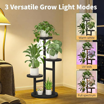 LASZOLA 3 Tiered Wood Plant Stand Indoor Corner - Image 5