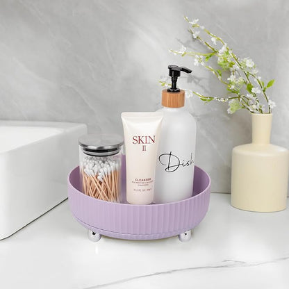 Anyoifax Makeup Perfume Organizer Tray 360 Degree Rotating Lazy Susan Skincare - Image 5