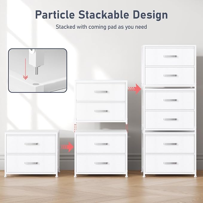 DIMJ Stackable Storage Drawers for Closet Organizers and Storage - Image 5