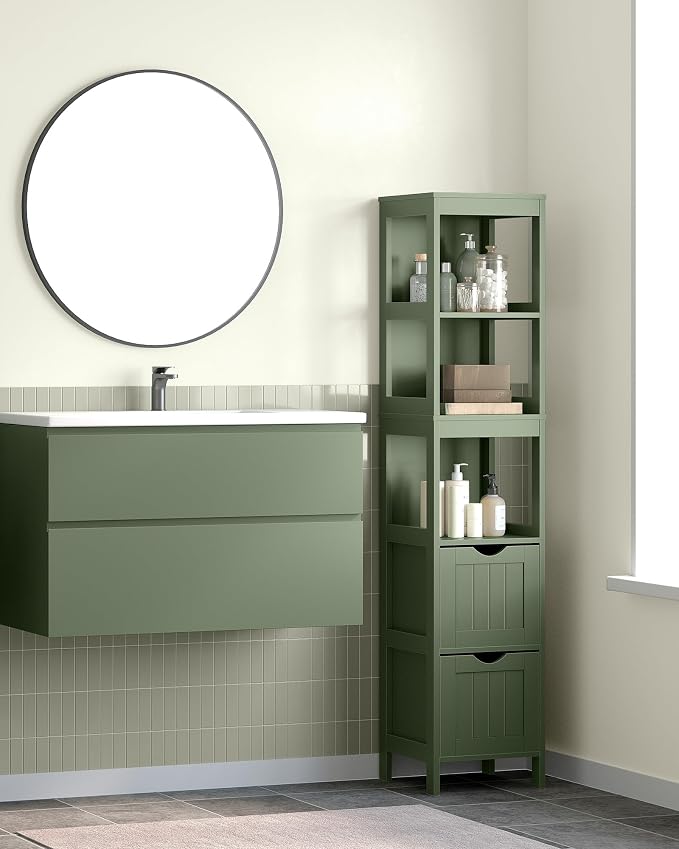 VASAGLE Storage Cabinet, Storage Organizer Rack Stand - Image 2