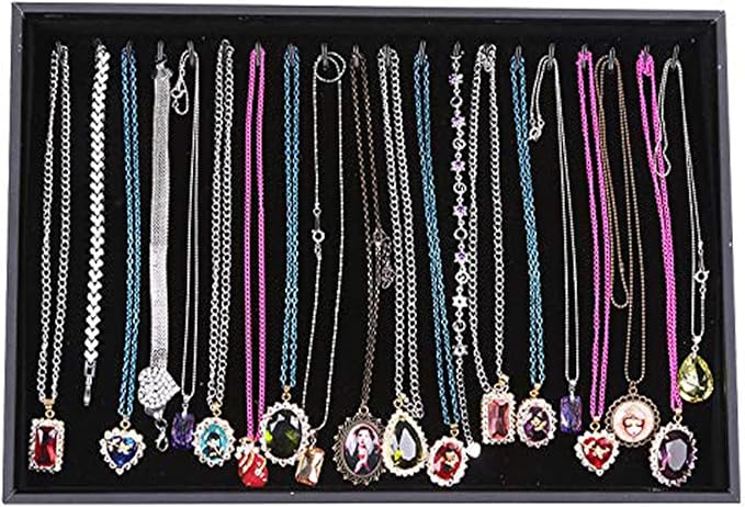 Stratalife 20 Hooks Necklace Organizer Tray, Stackable Jewelry Organizer by Stratalife
