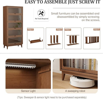 Solid Wood bookcase 5 Tier - Image 7