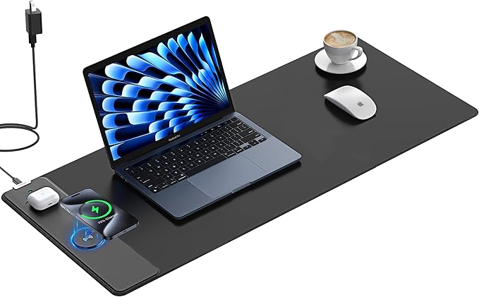TopMade Mouse Pad with 15W Fast Wireless Charging, 35.43"x15.75" XXXL Large by TopmadeProduct-Ordernow