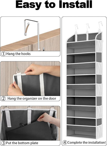 1 Pack Over The Door Organizer Storage, Hanging Organizer Closet - Image 7