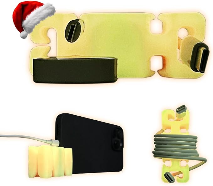 GlowBrick Stocking Stuffers for Adults Cord Management Weighted Cord Holder by CordBrick