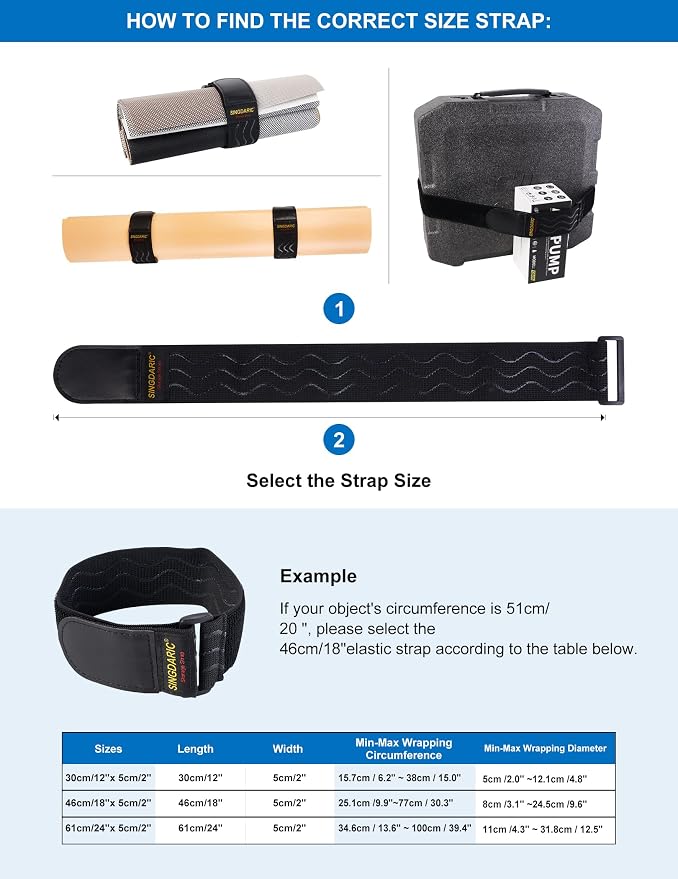 Elastic Cinch Strap, 6 Pack, Super-Stretch Storage Straps, Extension Cord - Image 9