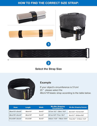 Elastic Cinch Strap, 6 Pack, Super-Stretch Storage Straps, Extension Cord - Image 9