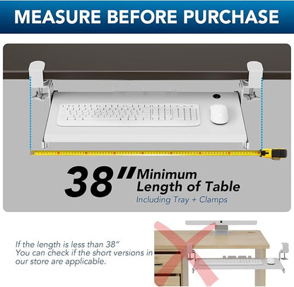 AX WABER Keyboard Tray Under Desk Pull Out - Image 5