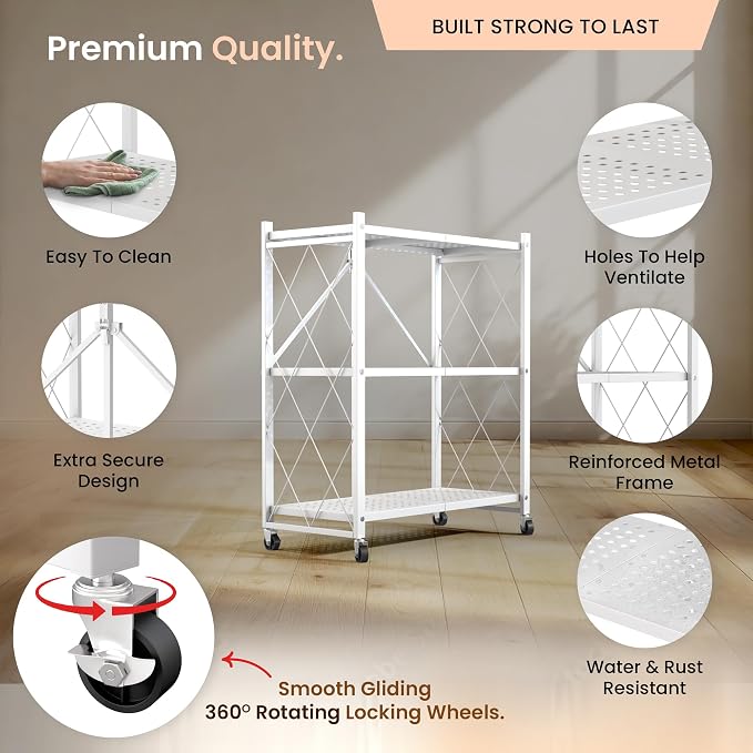 Our Modern Space 3-Tier Foldable Storage Shelf - Image 3