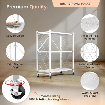 Our Modern Space 3-Tier Foldable Storage Shelf - Image 3