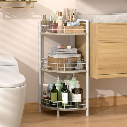 DAOUTIME Bathroom Standing Shelf, 3 Tier Free-Standing Shelf Units, Open Floor by DAOUTIME