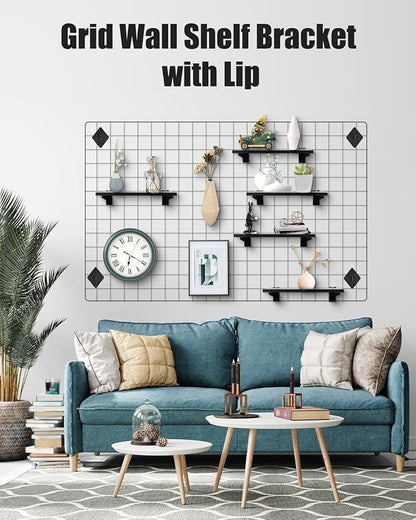 3 Pcs Gridwall Shelf with Metal Brackets, Visualizer, Workbench and Bitchenette - Image 3