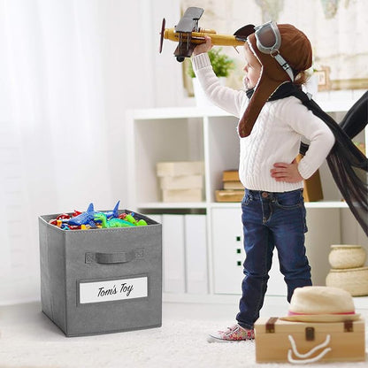 11 Inch Storage Cube, Storage bin Foldable Fabric Cube Storage Bins - Image 5