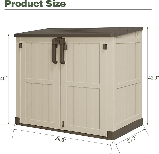 LHBcraft Waterproof Outdoor Storage Box 36 Cu Ft - Image 6