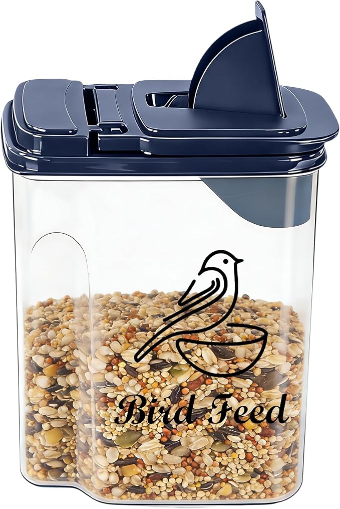 3L/3.2Qt Bird Seed Storage Container, Bird Seed Container by Unknown