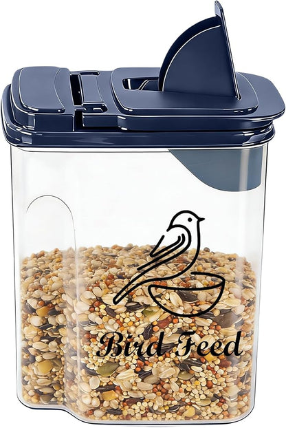 3L/3.2Qt Bird Seed Storage Container, Bird Seed Container by Unknown