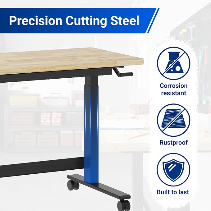 FLEXIMOUNTS 47.2" x 23.6" Adjustable Height Workbench - Image 7