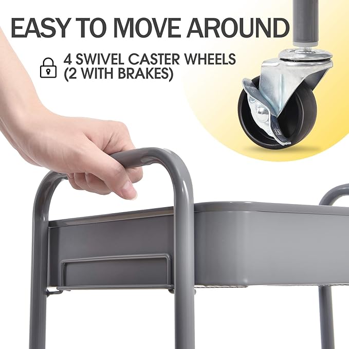 TOOLF 3-Tier Rolling Cart - Image 4
