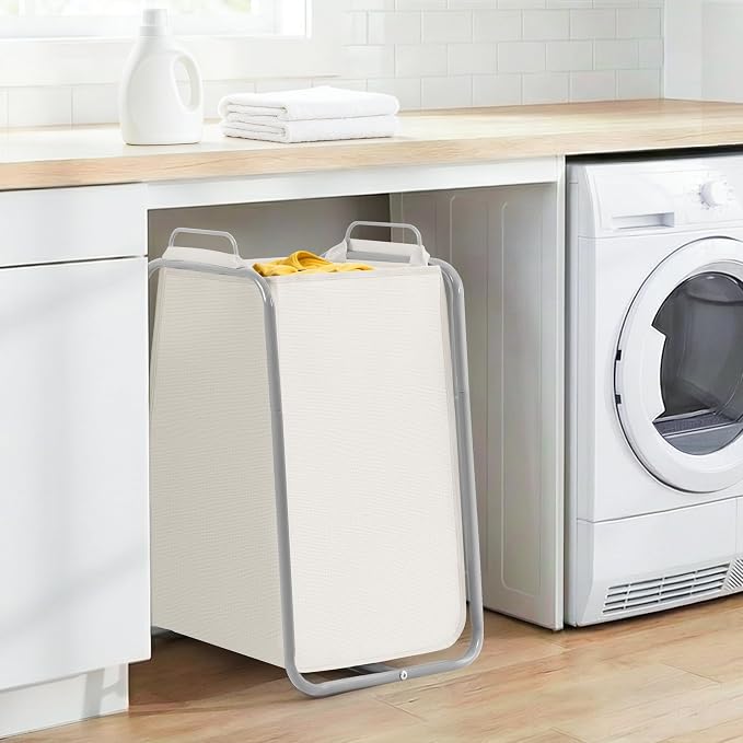 STORAGE MANIAC Metal Rack Laundry Hamper, 85L Large Laundry Basket - Image 2