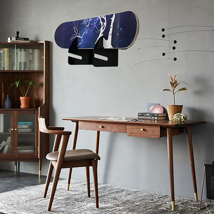 Skateboard Rack Wall Mount Double Layer Skateboard Display Rack Wall Mount - Image 6