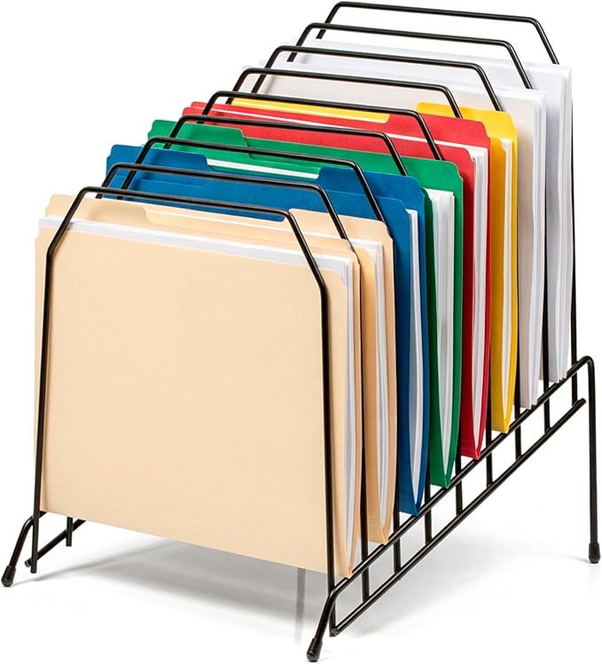 Officemate Large Incline 8 Compartment Wire Caddy, 8.5 x 10.375 x 12.625 Inches by Officemate