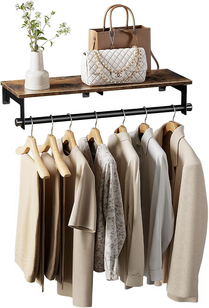 Luxspire Clothes Rack 28.7inch, Wall Mounted Garment Racks by Luxspire