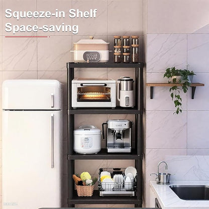 Plastic Storage Shelves, 4-Tier Shelving Unit, Storage Rack, 264 lbs, Garage & - Image 5
