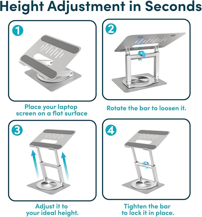 Lifelong 360 Rotating Ergonomic Laptop Stand - Image 8
