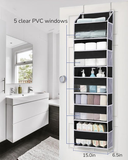 ULG 1 Pack Over The Door Organizer – 5 Shelf Door Organizer Hanging & 10 Side - Image 2