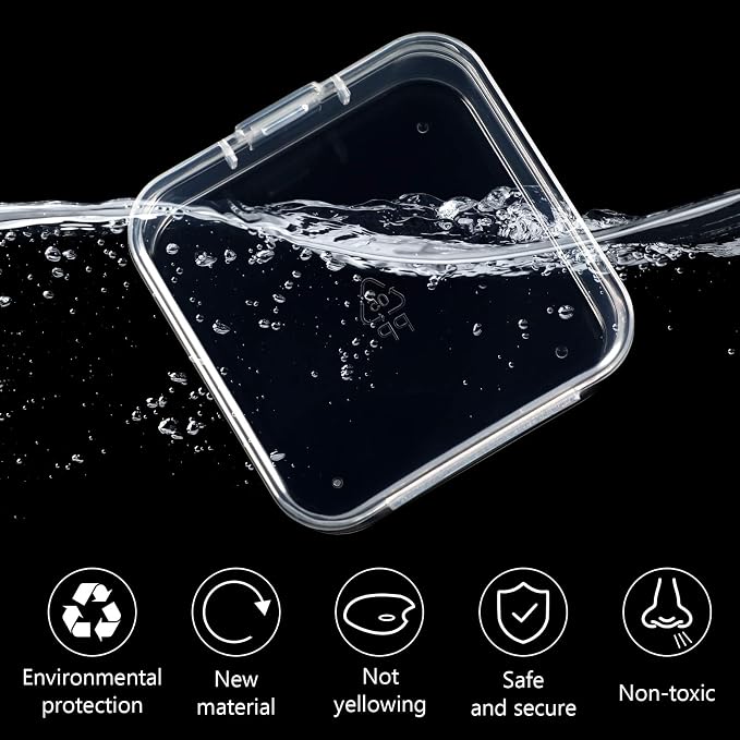 Jetec 30 Pieces Mini Plastic Clear Beads Storage Containers Box - Image 3