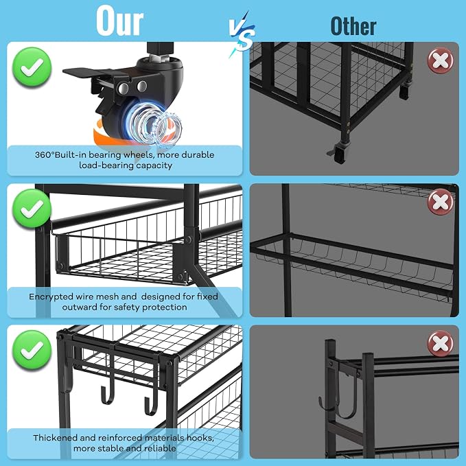Sports Equipment Garage Organizer - Image 4