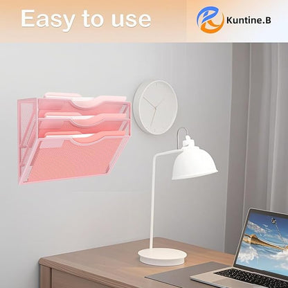 Kuntine.B Wall File Organizer Office Hanging Magazine Holder Wall File Organizer - Image 7