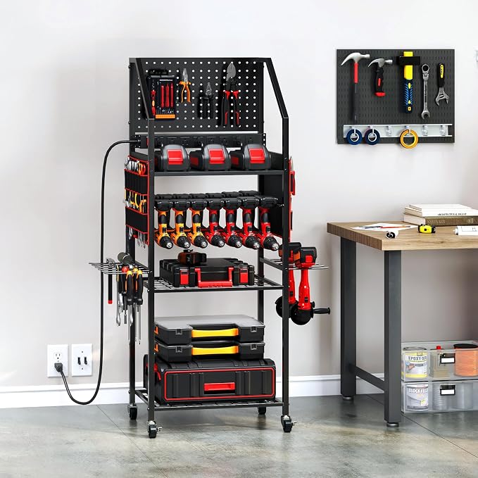 TC-HOMENY Power Tool Organizer Cart - Image 8