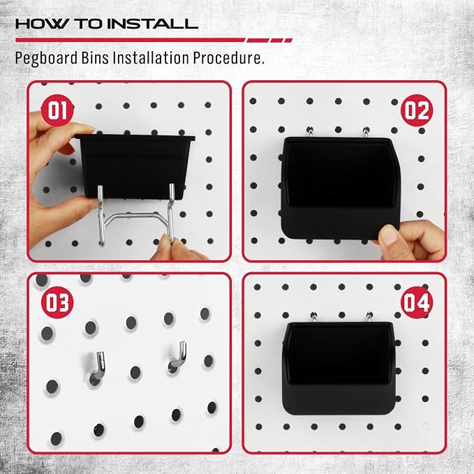 Ultimate 121-Piece Pegboard Hooks Set, Pegboard Accessories - Image 6