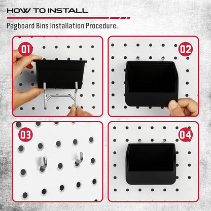 Ultimate 121-Piece Pegboard Hooks Set, Pegboard Accessories - Image 6