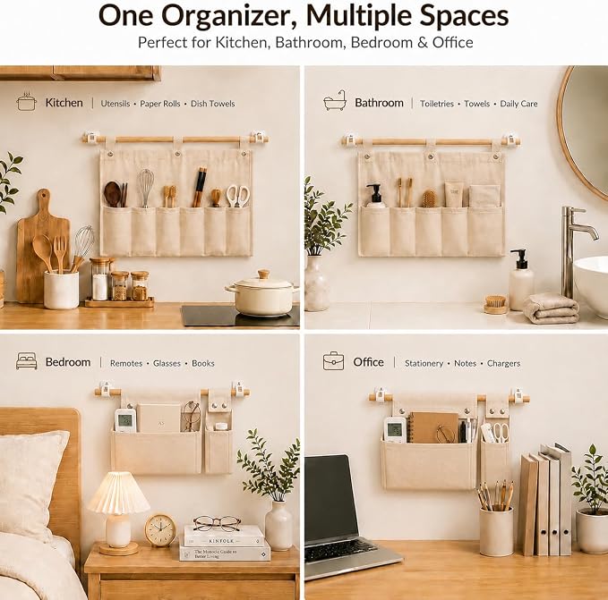 No Drill Canvas Wall Organizer - Image 4