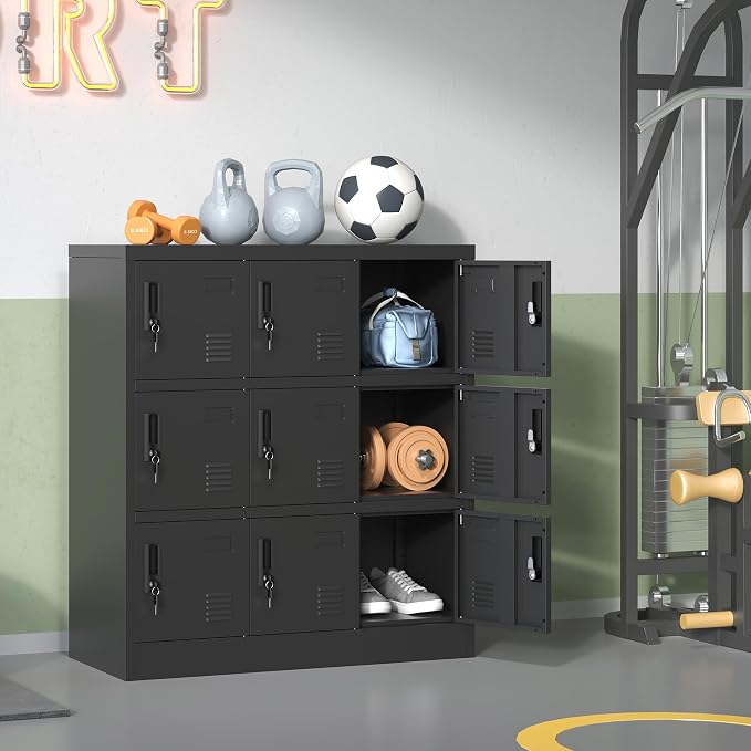 Employee Storage Locker, 9 Door Storage Locker, Metal Locker - Image 2