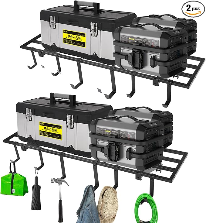Garage Wall Shelving, 1X4 ft Garage Storage Rack, Heavy Duty Wall Mounted by Colinktool