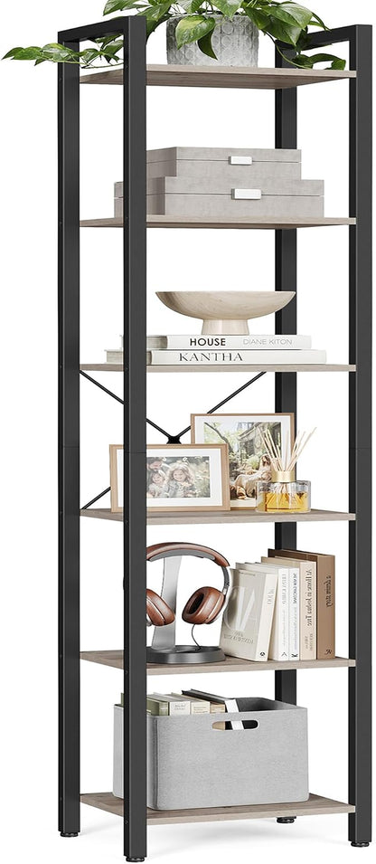 VASAGLE 6-Tier Bookshelf, Bookcase by Unknown