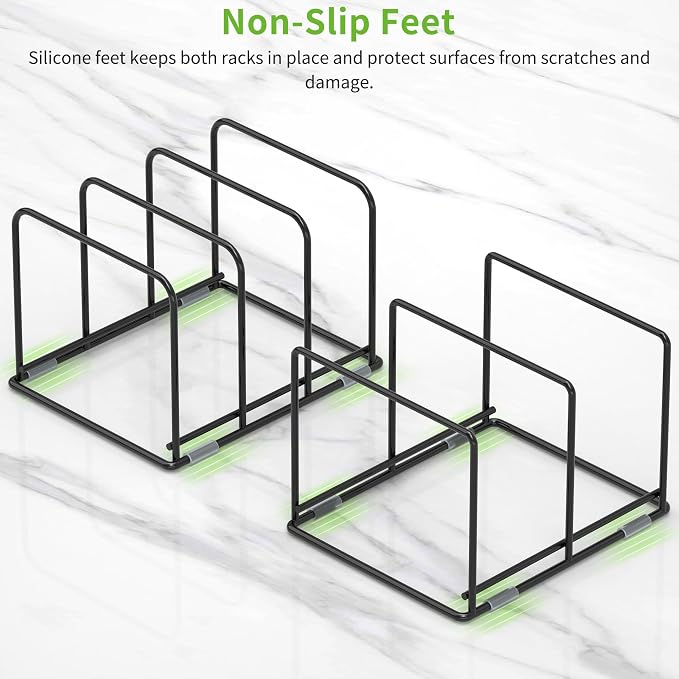 Pan and Pot Organizer Rack, Cutting Board Organizer - Image 7