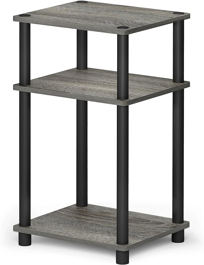 Furinno JUST Side Table, 3-Tier End Table, Open Shelves Night Stand, Bedside - Image 6