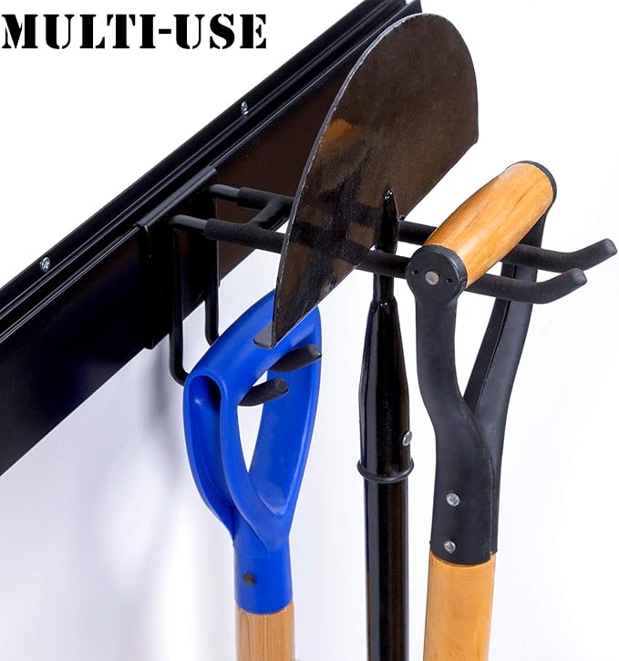 WALMANN Wall Mount Tool Organizer, Mop and Broom Holder, Garage Tools Storage - Image 3