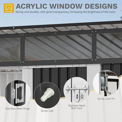 DWVO 9x4 FT Outdoor Storage Shed - Image 5