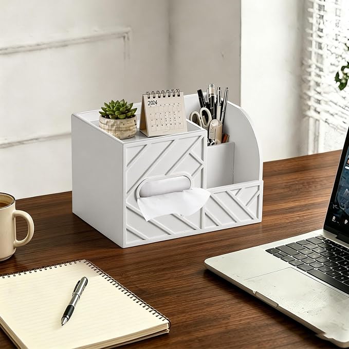 Aesthetic Tissue Box Cover, Modern Minimalist Remote Control Holder - Image 6