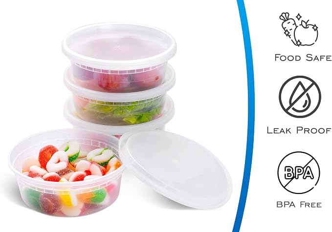 EDI Plastic Deli Food Storage Containers - Image 2