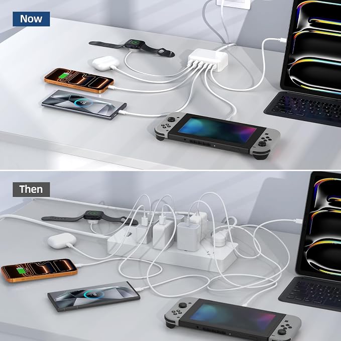 6 in 1 USB Charger, 50% Smaller Charging Station - Image 8